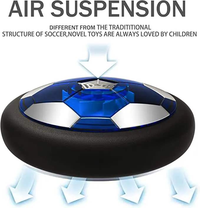 Kids Toys Gifts Rechargeable Air Soccer Indoor Floating LED Light Hover Soccer Ball with Upgraded Foam Bumper