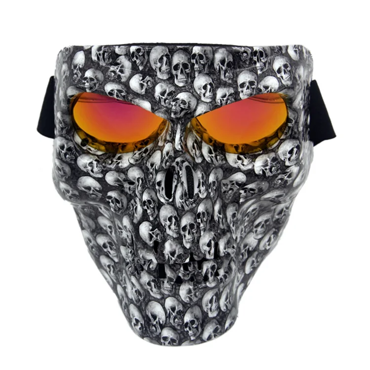 Tactical Halloween Mask Windproof CS Paintball Full Face Motorcycle Party Cosplay Goggles Mask