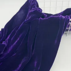 Manufacturer price shiny velour swansdown sand wash colorful soft plain pure 100 mulberry silk velvet fabric