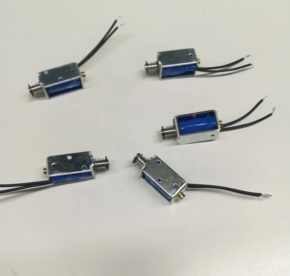 
5v 12v 24v JSO-0421 mini dc solenoid linear solenoid Push Pull solenoid 