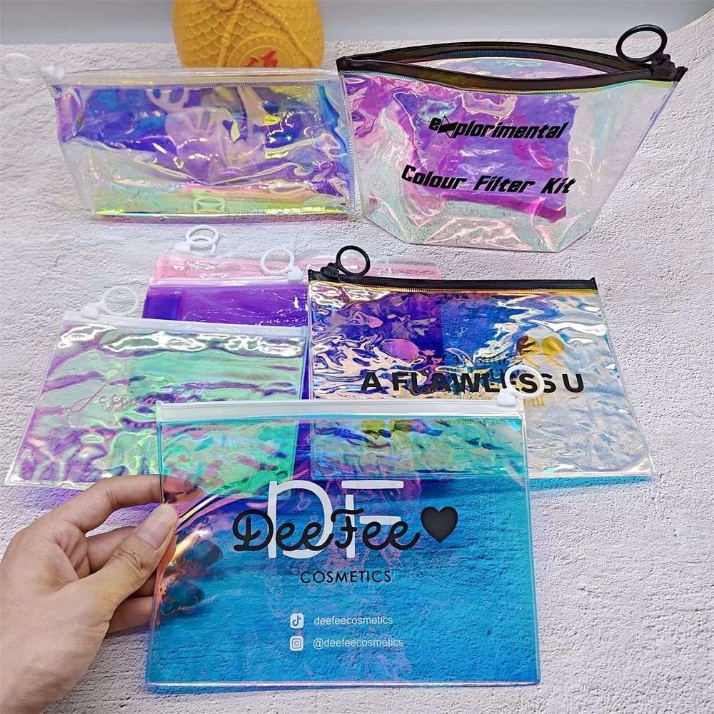 New Women Makeup Bag Waterproof PVC Travel Cosmetic Case Clear MakeUp Bags for Travel Toiletry Brush Organizer Set Pouch