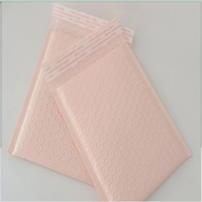 Pink Custom Logo Courier Mailing Bag Biodegradable Recycled Plastic Shipping Envelope Mailer Bag