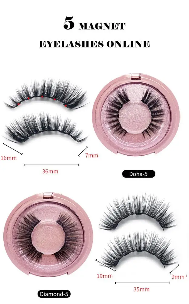 
SHEENLASH Factory price silk wispy lashes private label eyeliner fiber false eyelash magnetic eyelashes for sale 