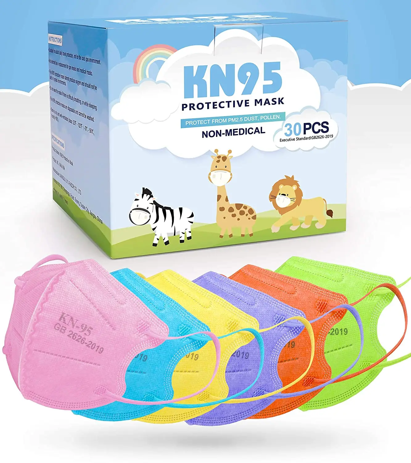 Sanda ffp2 - kn95 Non-woven Protective Disposable Medical children face mask kn95 kids