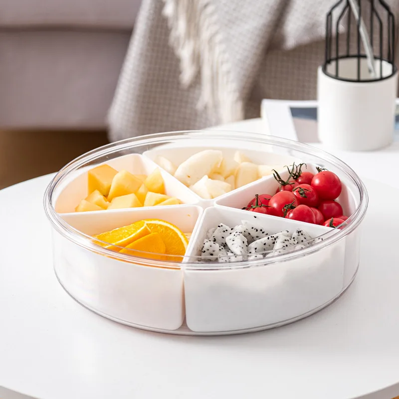 OWNSWING Fruit tray Dried fruit box living room nut candy box with lid household snack melon seed storage box pet fruit tray