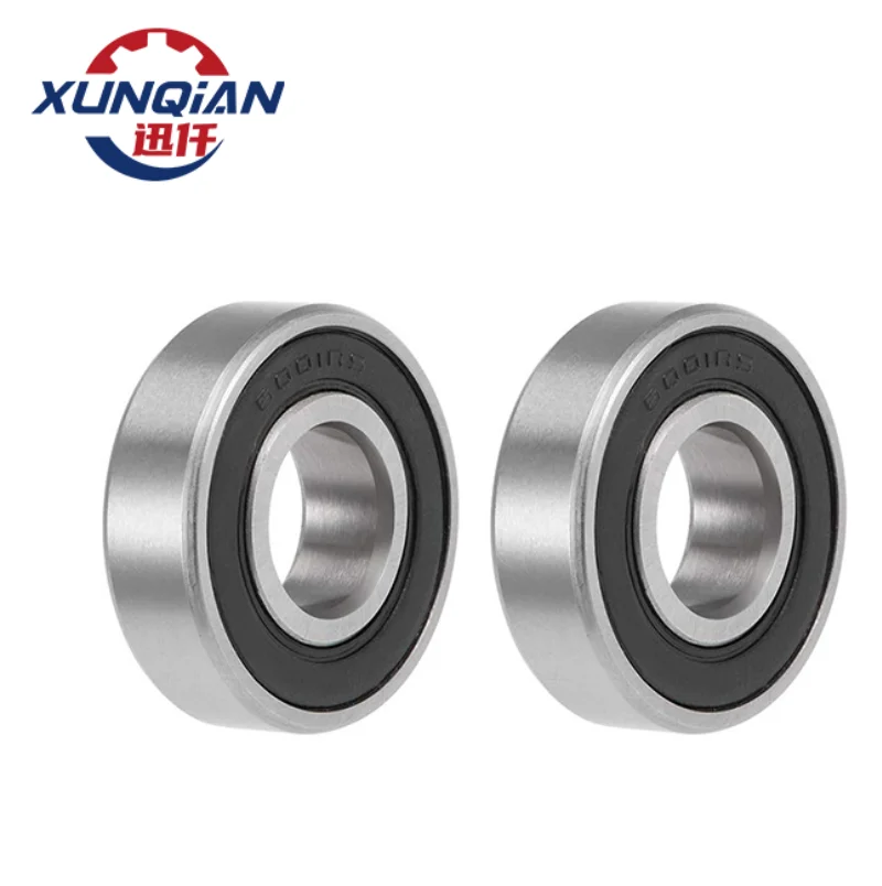 Xunqian Factory Wholesale Deep Groove Ball Bearing 6001-2RS 12x28x8 Double Shielded Carbon Steel bearing