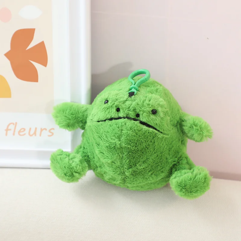 Stock plush toys cartoon frog figurines, toys to play with Cartoon healing