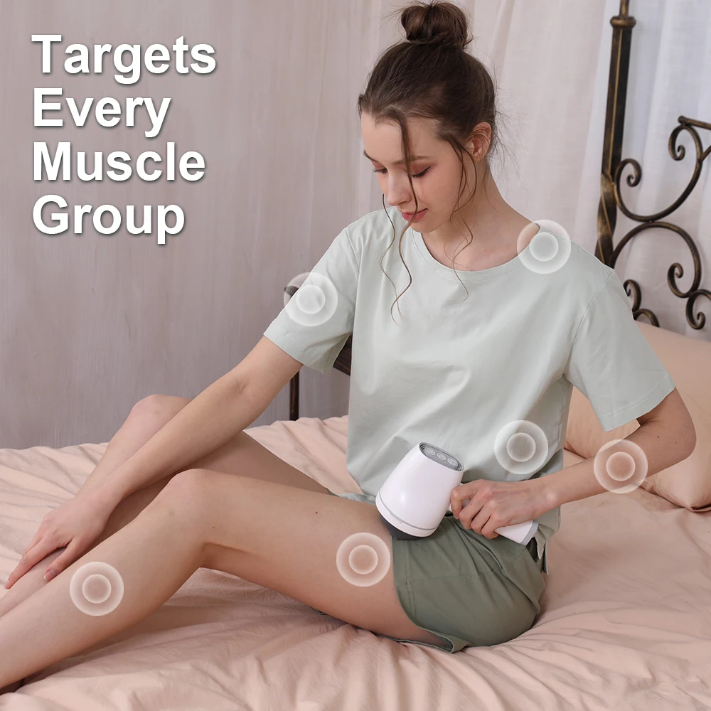Ekang PL-668 New wireless USB type C Charging  9 in 1 Smart  masseur anti-cellulite relax spin tone body Massager