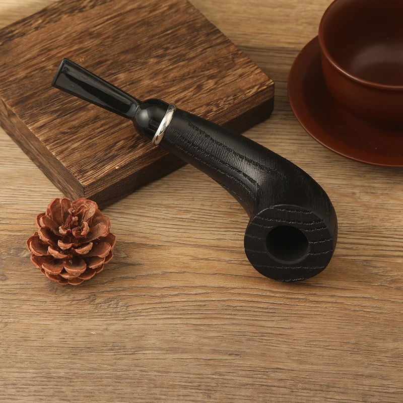 Smoke Pipes oak Wood Durable Herb Wood  Cheap Small Smoke Handcrafted Wood Pipe Smoking Tobacco
