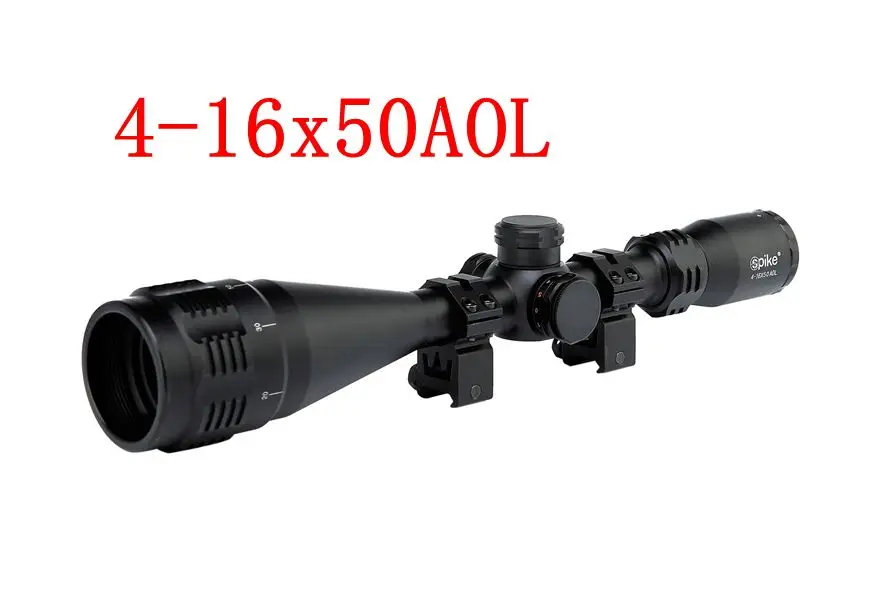 4-16X50AOL Hunting Airsoft Air Guns Riflescope Green/Red Dot Illuminated Reflex Pistol Sight Sniper Tactical Optics Rifle Scopes