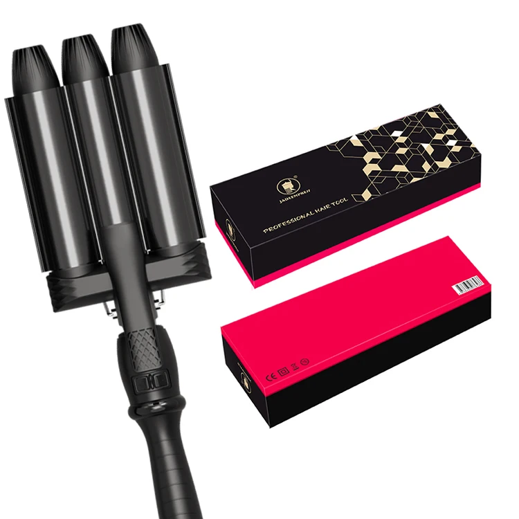 Private Label Titanium Ion Crimping Iron And 450 Degree Mermaid Wand Curler Mermade Hair Waver/