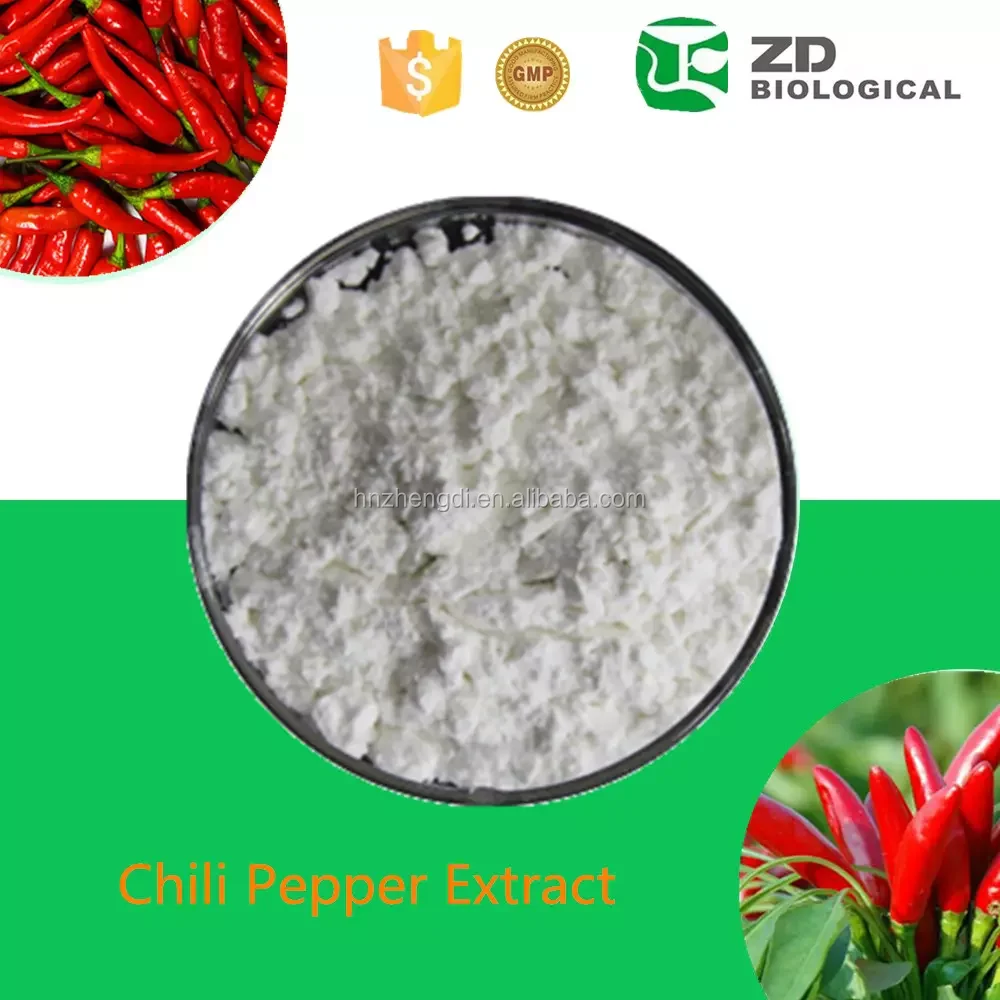 chili pepper extract capsicum capsaicin 98% cosmetic pharmaceutical grade