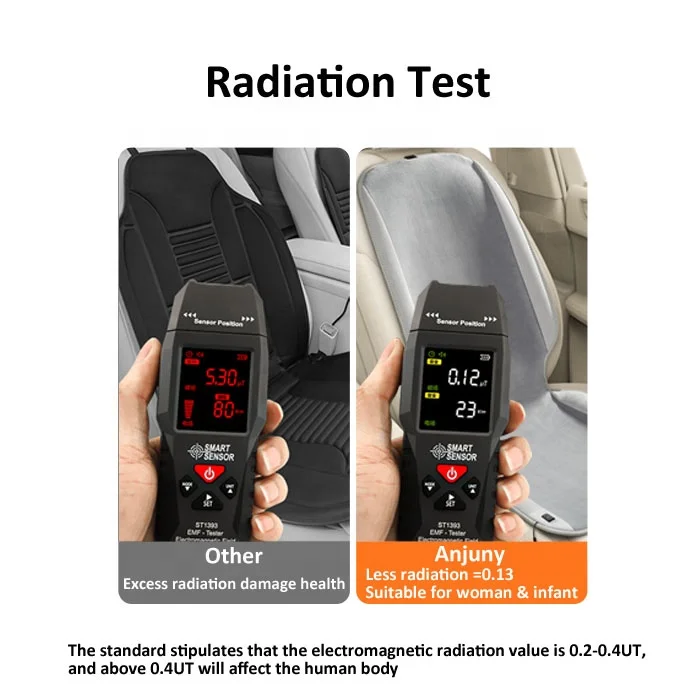 Anjuny Wholesale 12V&24V Therapy Pain Relief Fast Heated Chair Pad Car Seat Cushion For Winter