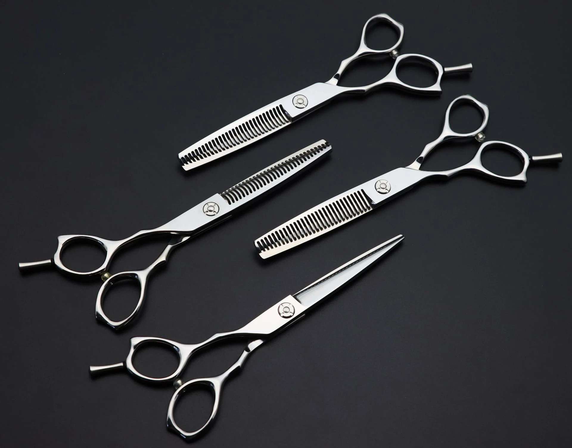 Private Label Hair Scissors High Quality 440C tijera de pelo Left-hand Barber Shears Professional 6 inch Hair Cutting Scissors