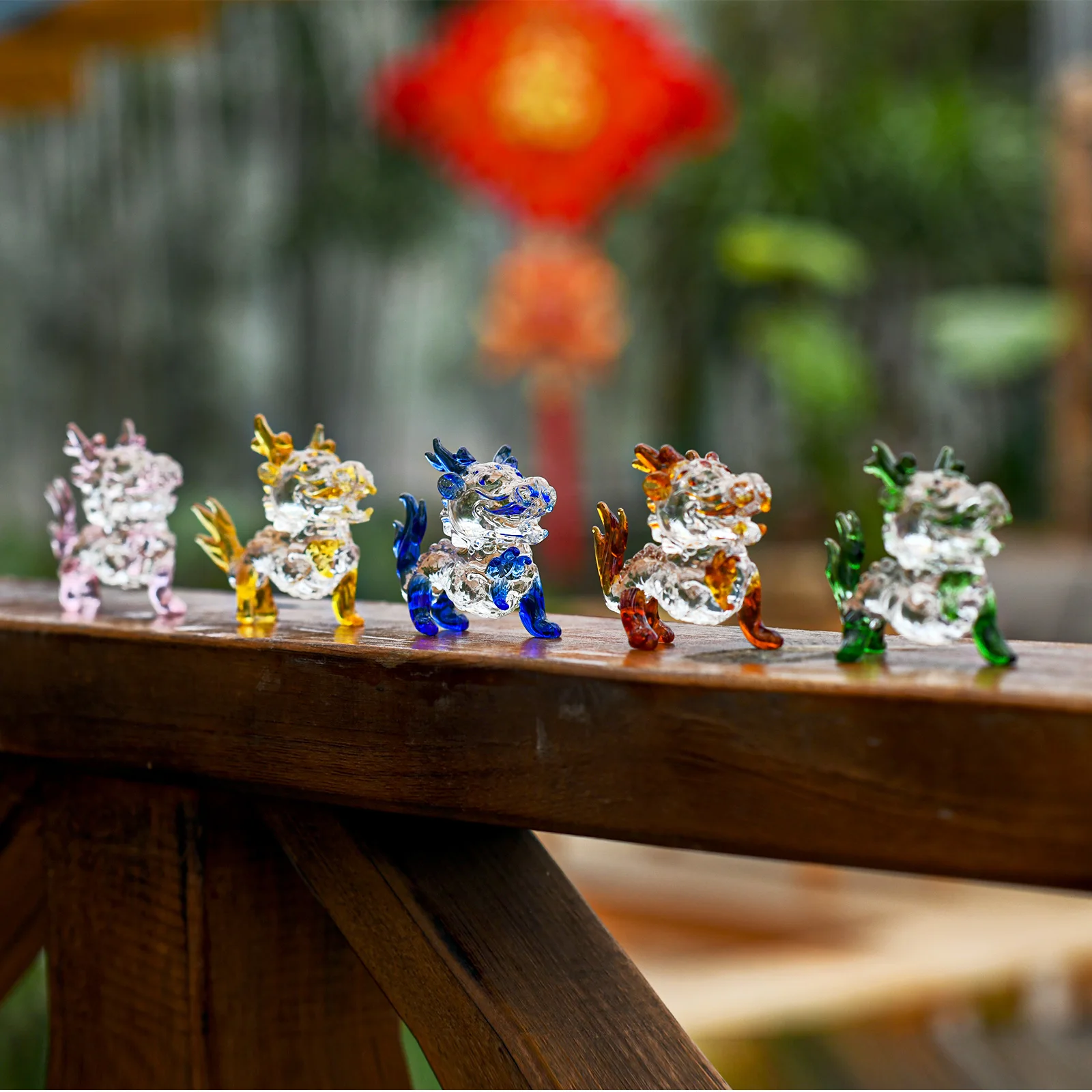 Tiny Crystal Dinosaur  Micro Crystal Figurines Hand Blown Clear Glass Art Animals Collectible Gift Home Decor