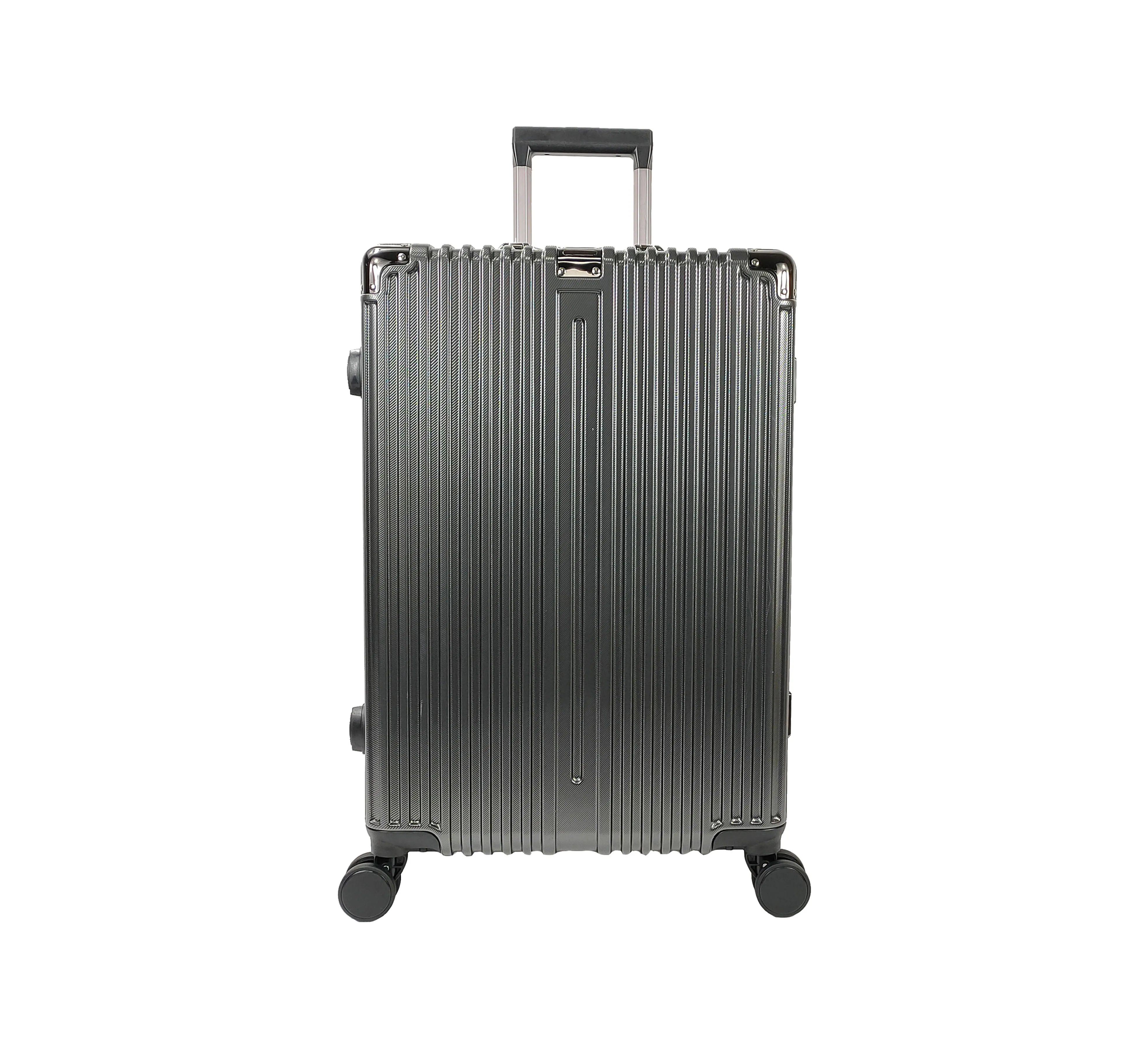 2024  High Quality Functional aluminum suitcase luggage Lightweight trolley luggage hard shell suitcase with 4 Silent wheels