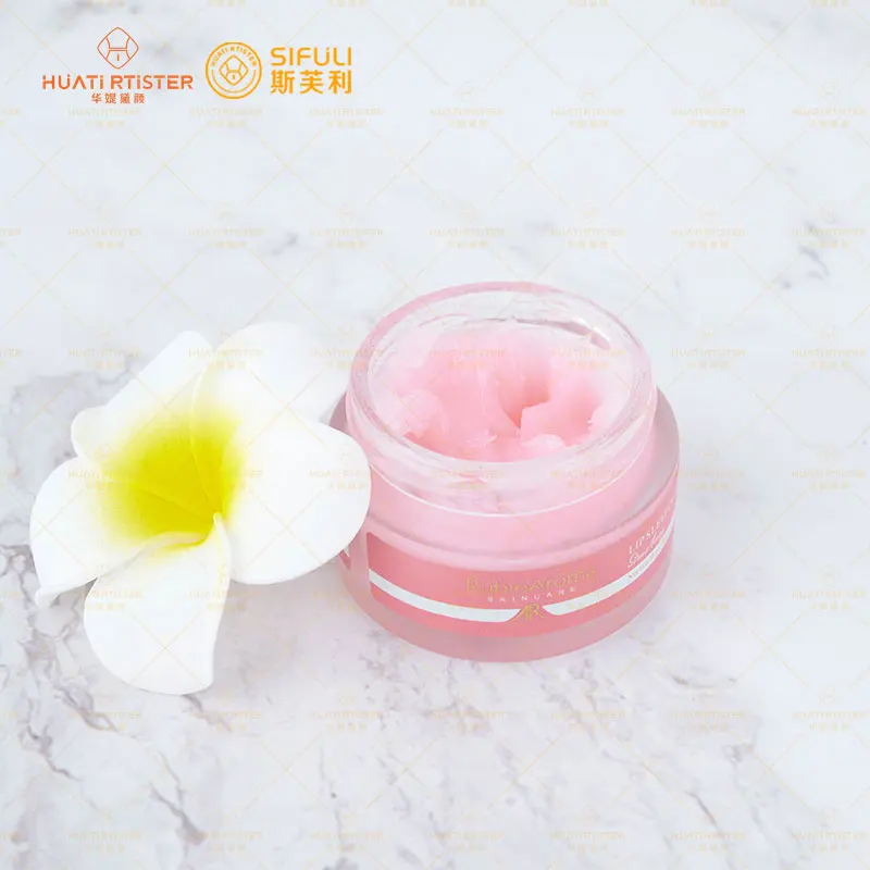RubioAroma Hot Sale Lip Treatment Organic Hyaluronic Acid Double Sided Lip Care Scrub And Lip Mask