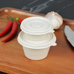 Disposable Biodegradable Compostable CPLA portion cup with lids small sauce cup corn starch cup