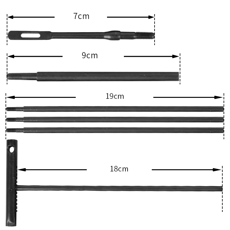 5.45 7.62mm Chamber Brush High efficiency Cleaning Tool Portable Gun Cleaning Kit