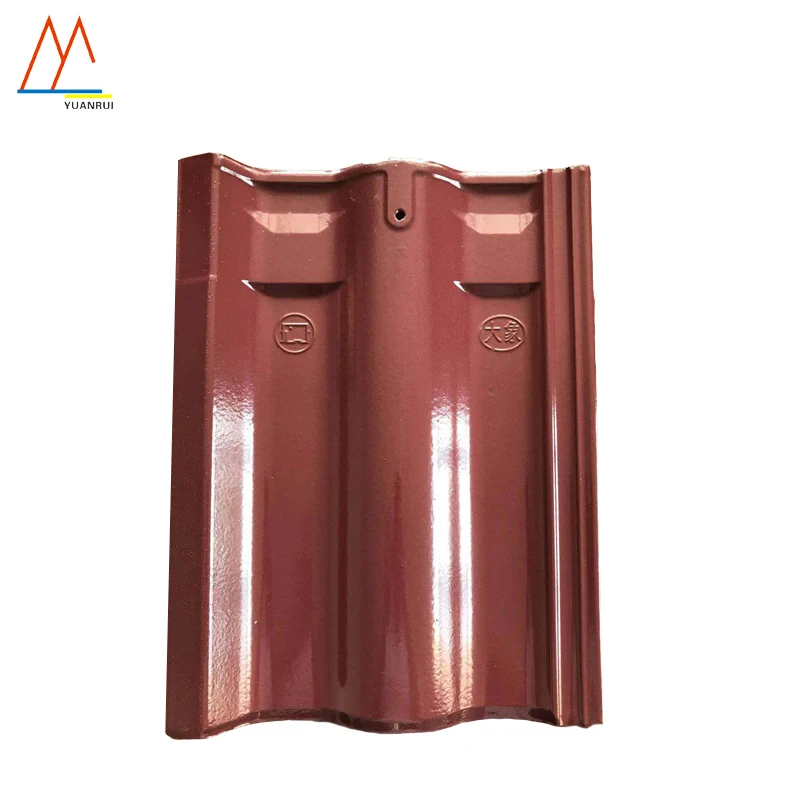 peacock blue color Chinese manufacture  clay roof tiles for sale