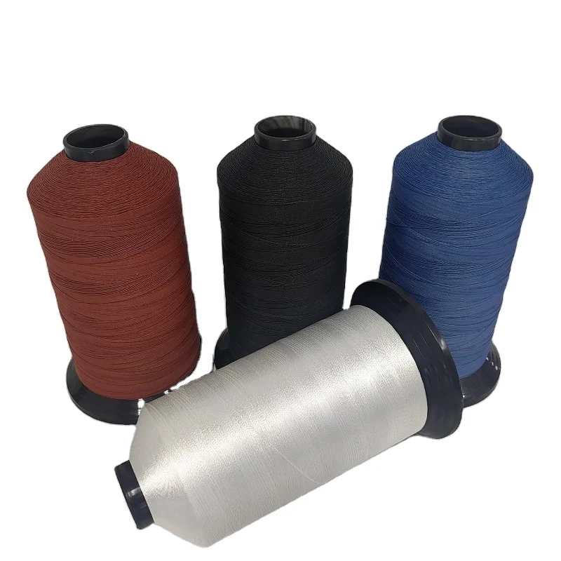 Черный цвет 0 3 мм Диаметр PTFE с покрытием из стекловолокна швейная нить