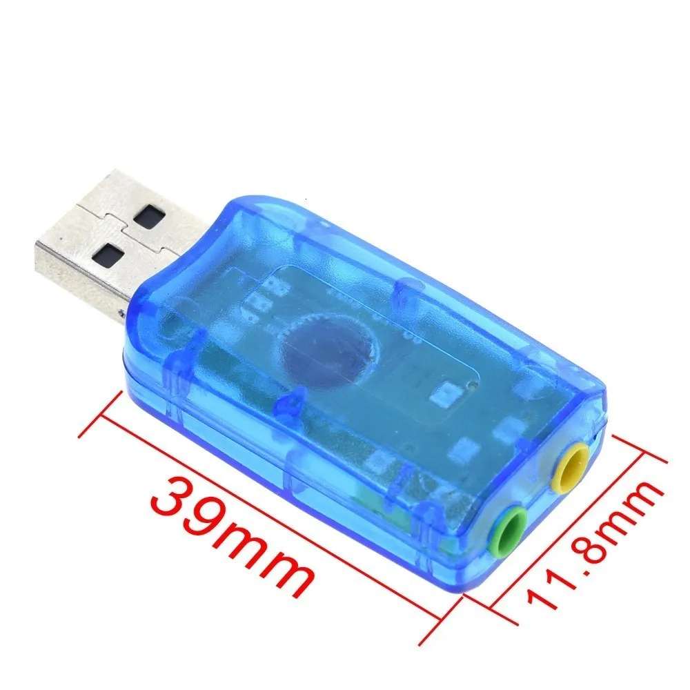 Портативный внешний USB 2 0 до 3 5 мм микрофон наушники 3D стерео объемный звук карта аудио адаптер в 1 для ПК