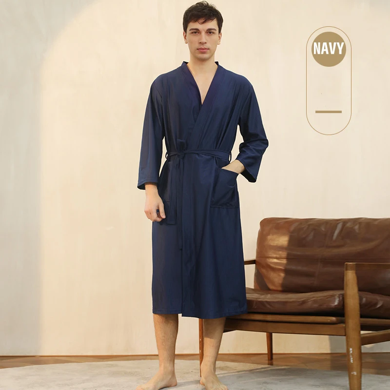 Luxurious bath robe set quick try terry waffle kimono bathrobe