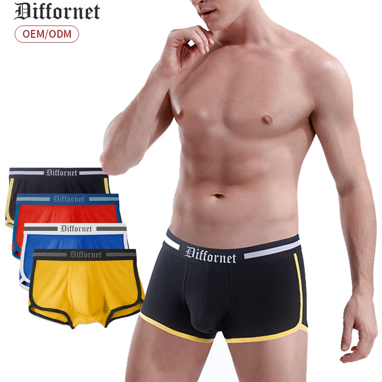 Cheap Custom Underwear Mens Briefs Trunks Boxer Shorts Sexy Underwear With Ice Silk Cotton Bamboo Modal Mens Underwear