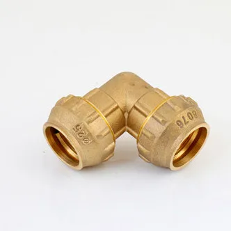 Wholesale price brass male elbow compression fitting for pe pipe fitting