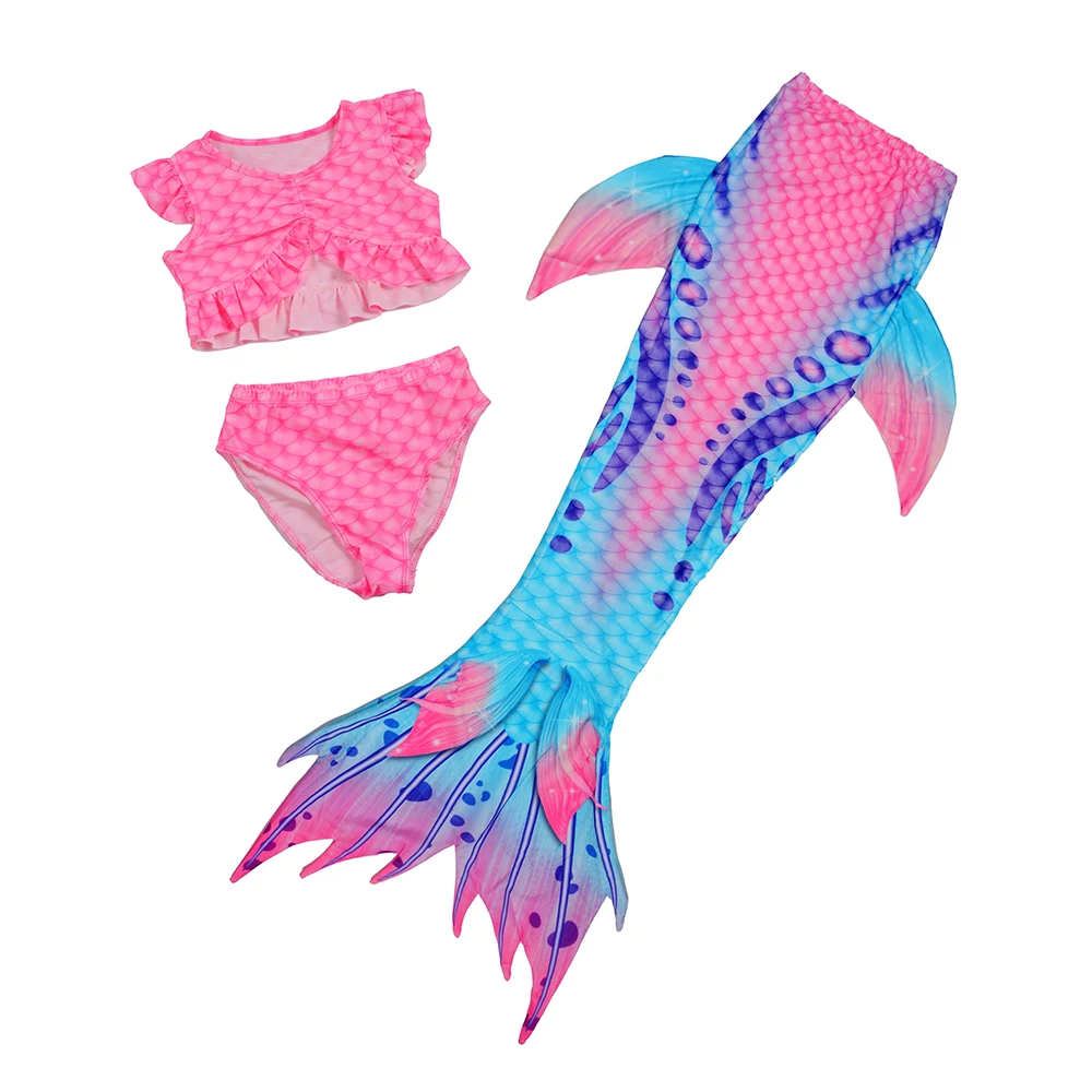 Mermaid Tail for Swimming Children Swimming Girls Kids Mermaid Cosplay Costume