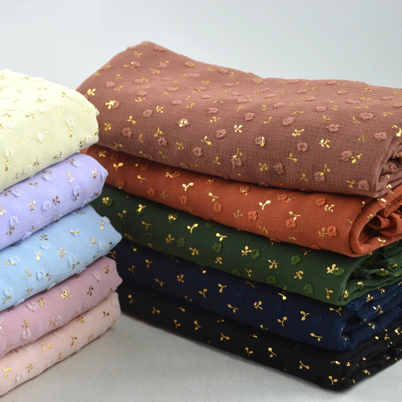 2021 New Arrive Plain Pom Chiffon Hijab Golden Glitter Scarf Muslim Scarves Malaysia Poncho