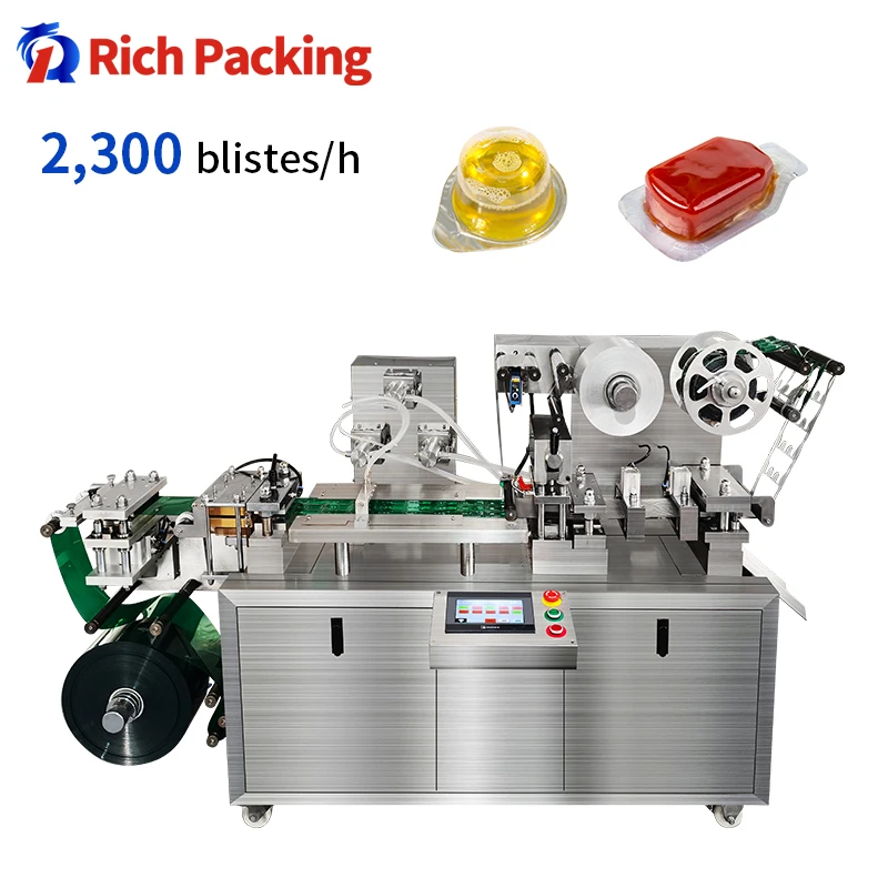 DPP Small Automatic Honey Sauce Butter Paste Oil Perfume Syrup Jam Liquid Blister Packing Machine