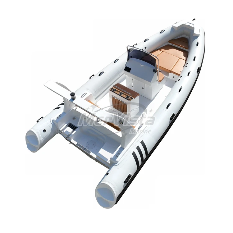 22ft hypalon ПВХ Стекловолоконный Материал корпуса Жесткий Корпус Надувная лодка для гребли
