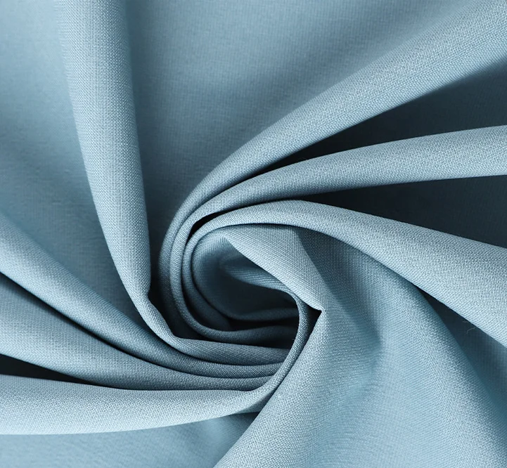 50% polyester 21% rayon 20% ice-cold fiber 7% mugwort 2% spandex TR Summer blended woven 185g fabric for workwear,uniform,suits