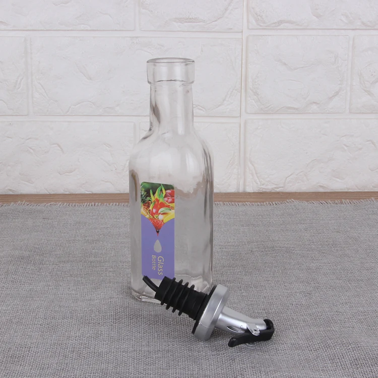 Hot sales hotel and restaurant oil container glass spice jar 500ml food safety glass storage jar