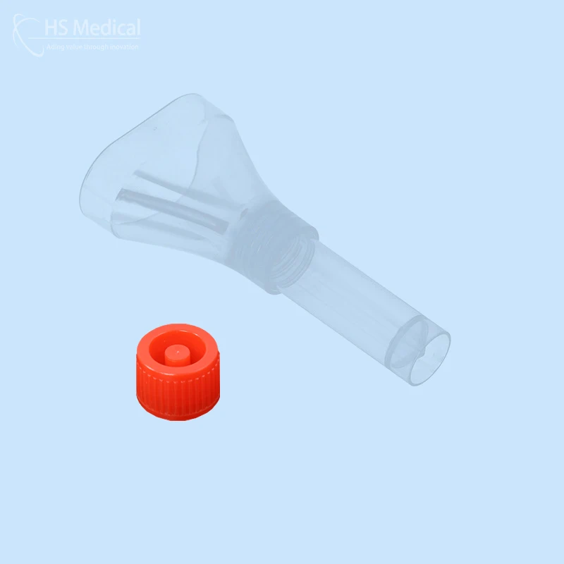 2021 New Arrival 100% Plastic Collection Tube Saliva Funnel Specimen Collector