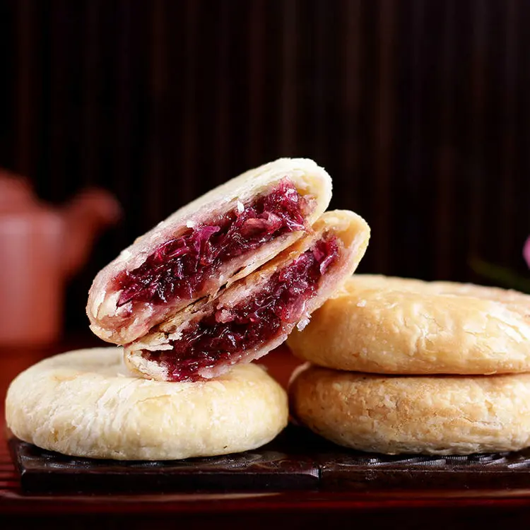 48 g bagged Yunnan specialty snack Lily-flavored dessert and flower cake.