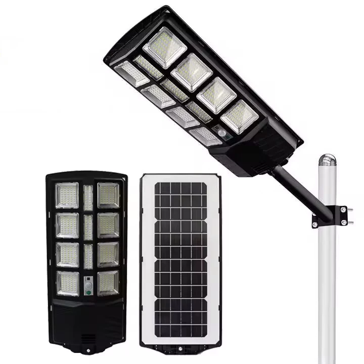 Super Bright 200W 300W  IP66 Waterproof Integrated Solar Led Streetlight Easy Installation Aluminum Solar Led Street Light