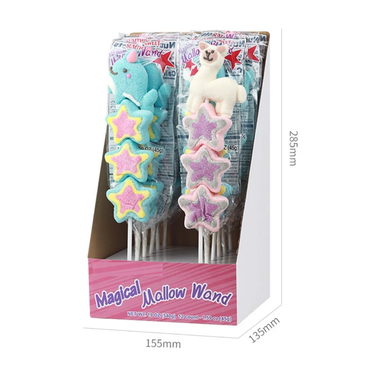 Marshmallow Lollipop Soft Cotton Jelly Candy Sweets