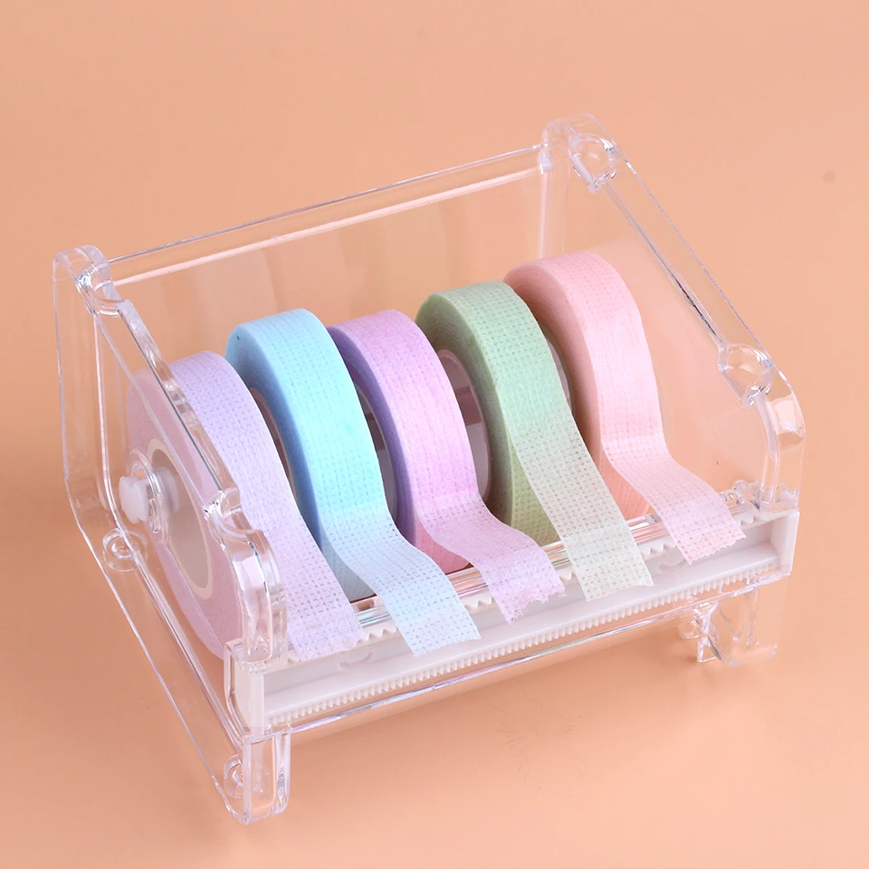 Transparent Visible Desktop Multi Washi Masking Tape Dispenser Stackable Roll Tape Cutter Office Acrylic Roll Tape Holders