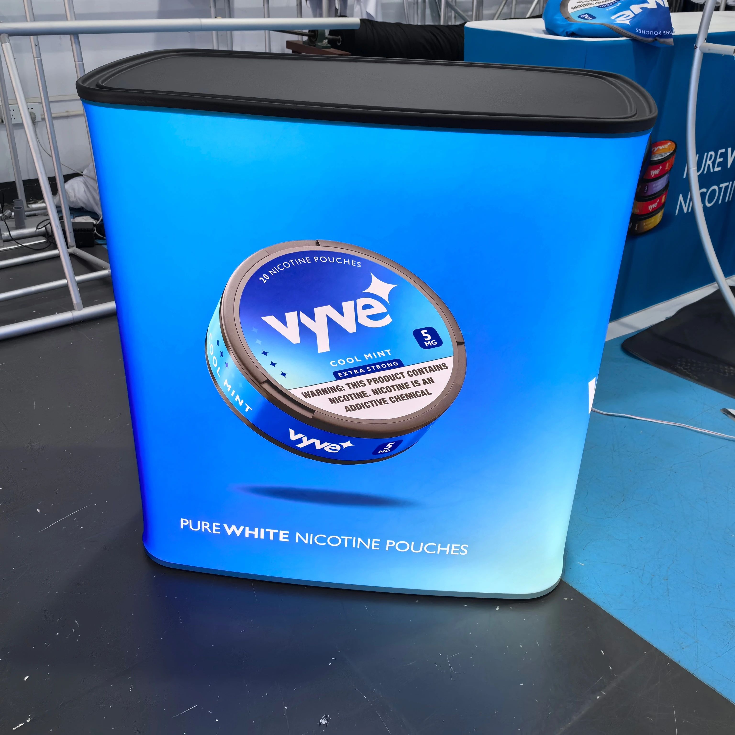 10x10 Tension Fabric Pillowcase Expo Booth Display Backdrop Display Stand For Expo With Trade Show Table Counter