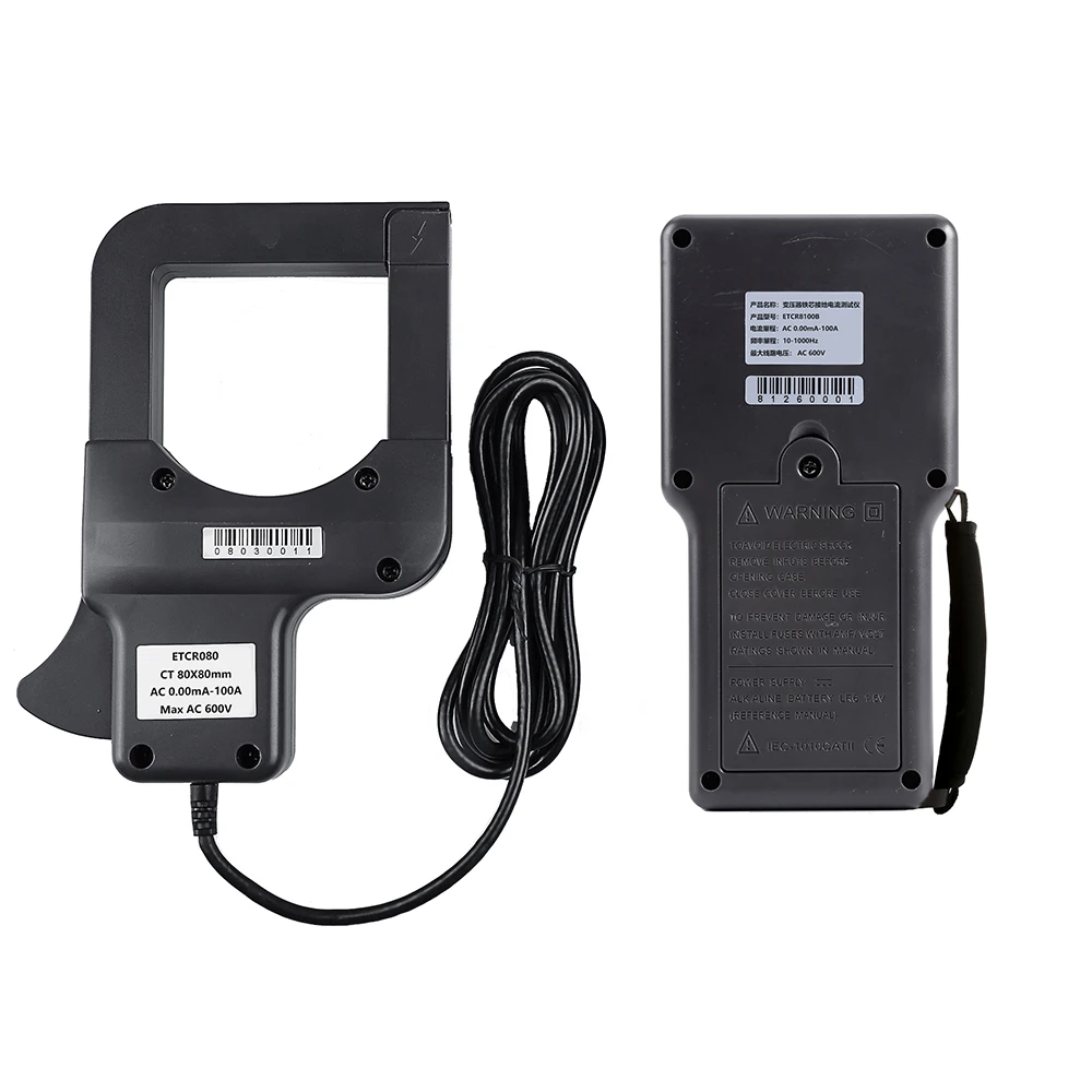ETCR8100B Non-Contact  Transformer Core Earth Resistance Current Tester For Ac Leakage Current