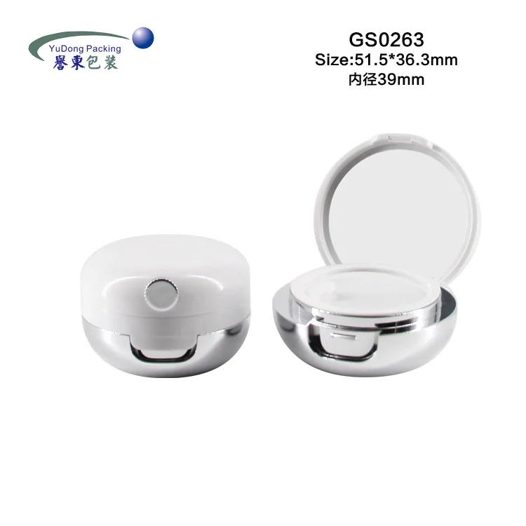 
Fashionable round flip top luxury lipgloss bottle packaging pot lip balm jar with brush applicator 