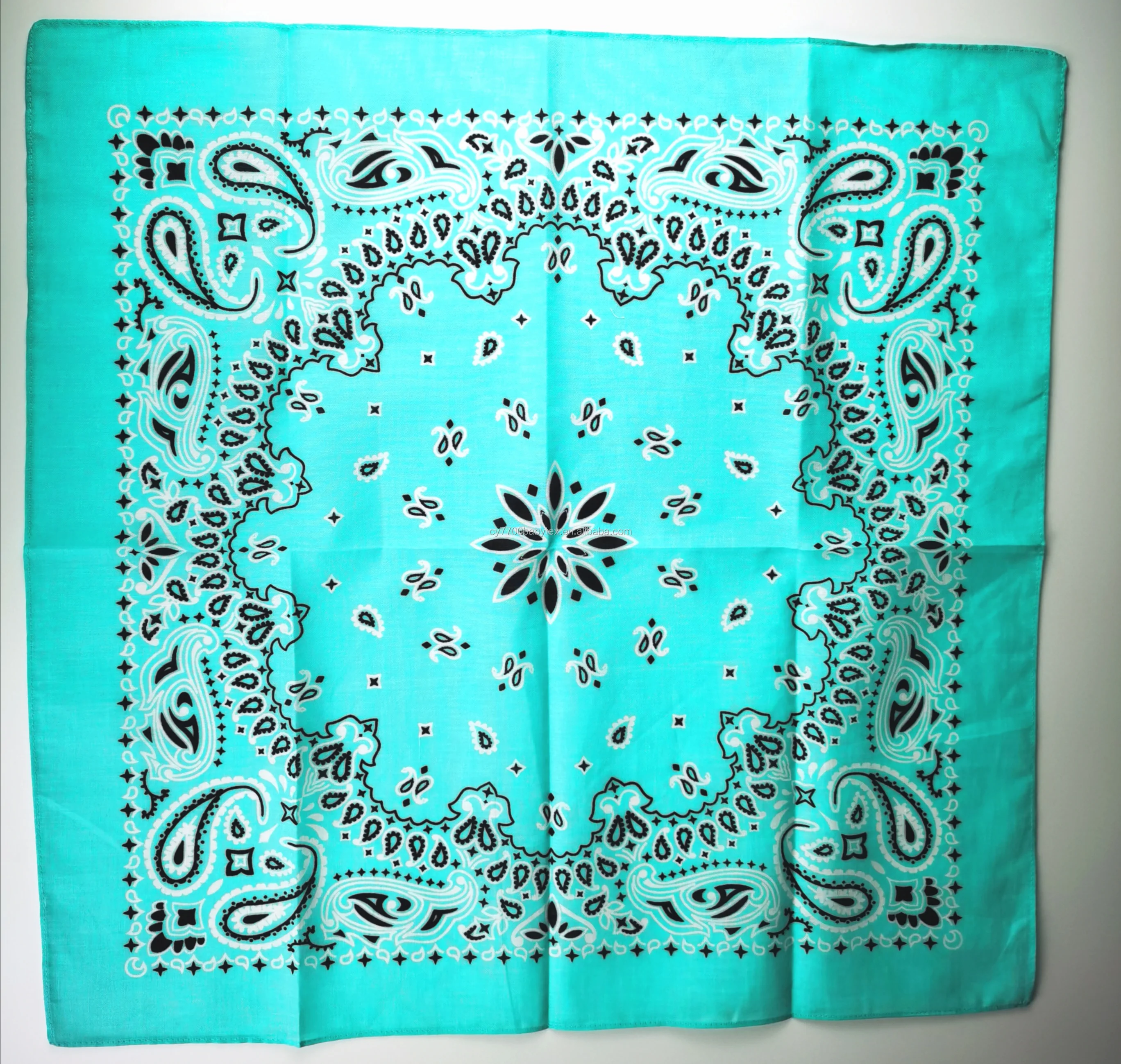 Custom Cotton Printed Paisley Bandana bibs/Dog Bandana