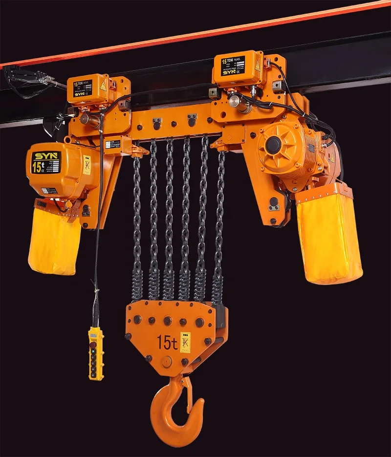 2 ton single chain electric hoist crane hook HHBB Low clearance loop chain electric hoists