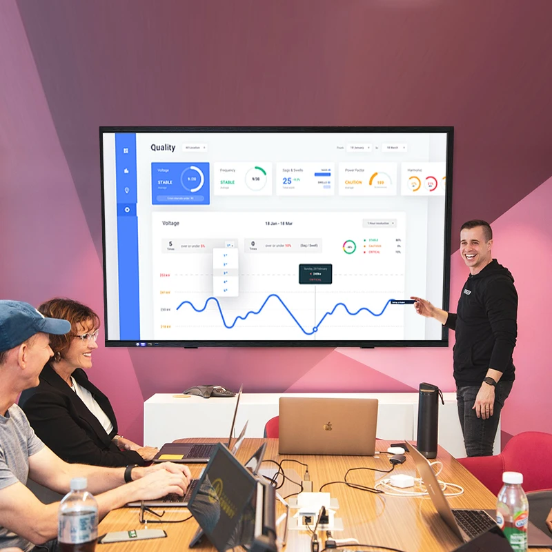 Multiple Size 65/75/86/100/110 Inch Interactive Display Smart Board Interactive Infrared Touch Screen Digital Whiteboard