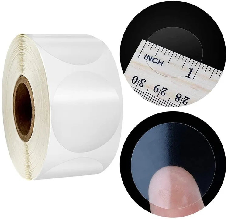 China Manufacturer Direct Pet/Pvc Cmyk Jewelry Label Sticker Transparent Sticker Glossy Seal