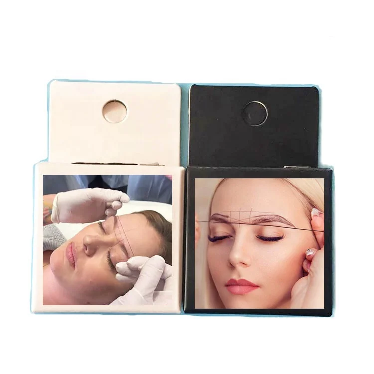 Marking Symmetrical Eyebrows Pre-Inked Microblading String ,Brow Mapping Measuring Thread