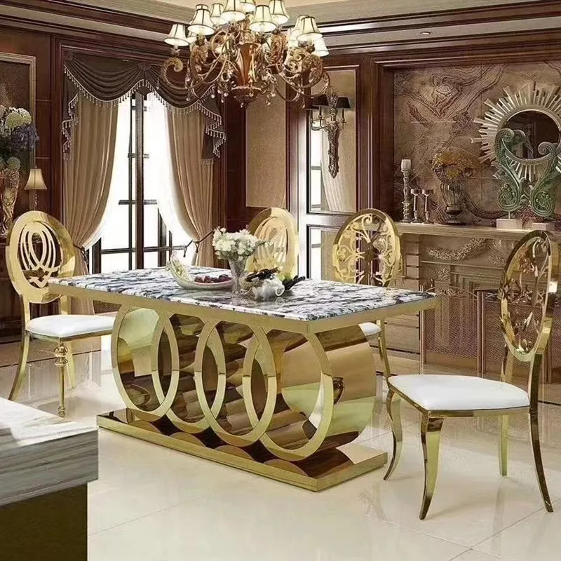 Good price Luxury Gold back round throne stainless steel hotel Party Event Dining Banquet Wedding Chairs