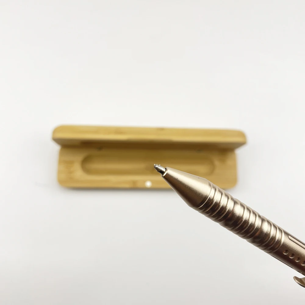 Custom Logo Mens Womens Multitool Titanium Bolt Pens with Wood Box
